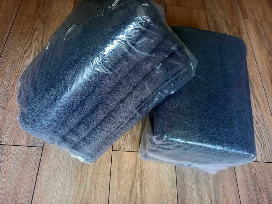 10x RĘCZNIK GRAFITOWY GRUBY HOTELOWY 70/140 500g/m2 bawełna 100%