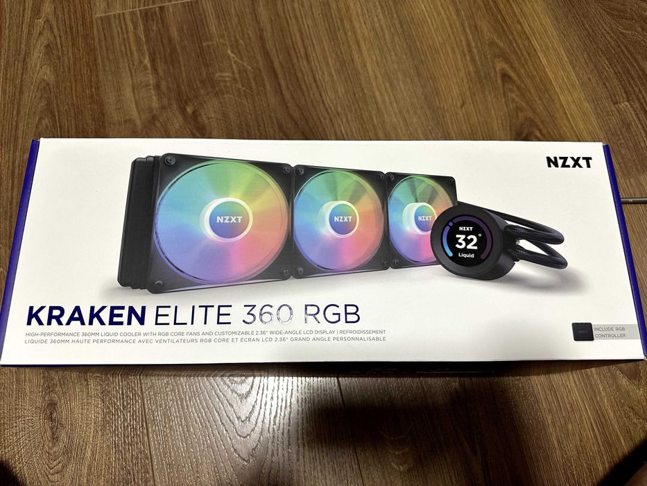 Водяна система охолодження NZXT Kraken Elite RGB 360 (RL-KR36E-B1)