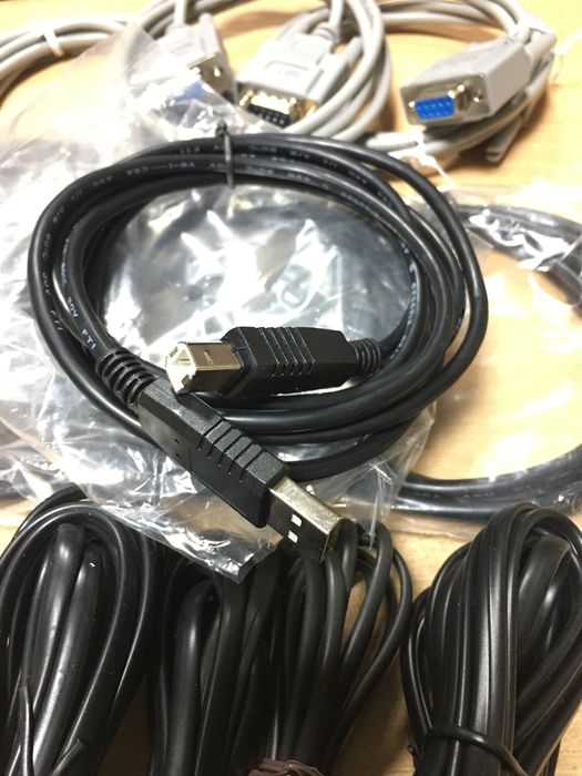 Кабели USB-А-В, сетевые, телефонные. Все по 125 грн.