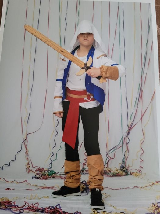 Disfarce Carnaval- Ninja Branco/ Guerreiro 8-10A