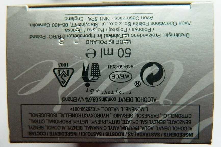 Avon Rare Platinum, woda perfumowana 50 ml Unikat