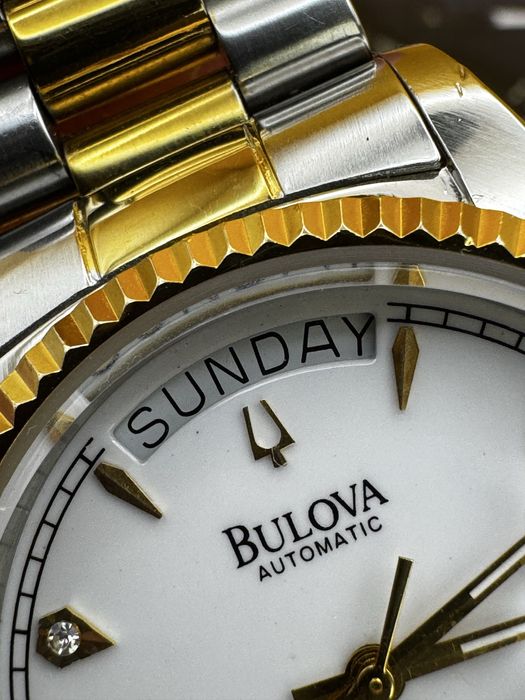 Bulova daydate diamond dial eminence two-tone president męski rzadki