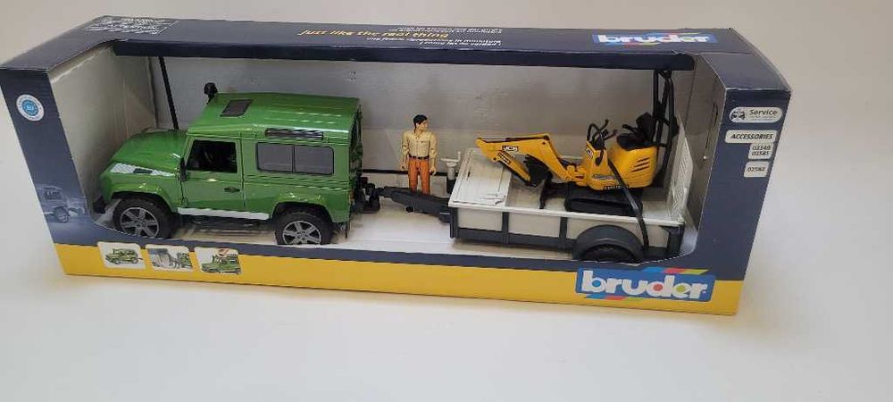 Bruder 02593 Land Rover z przyczepą i koparką nr .13