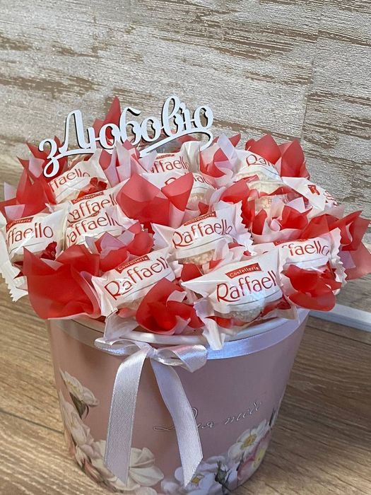 Букет з цукерок рафаелло