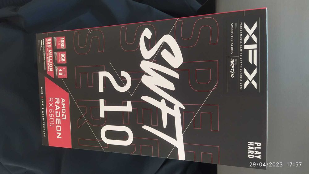 Gráfica XFX Radeon RX 6600 SWFT 210 Core Gaming 8GB GDDR6/ 3 An. Gar.