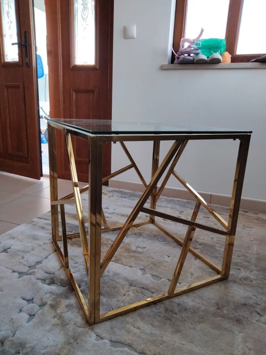 Mesa de entrada em vidro