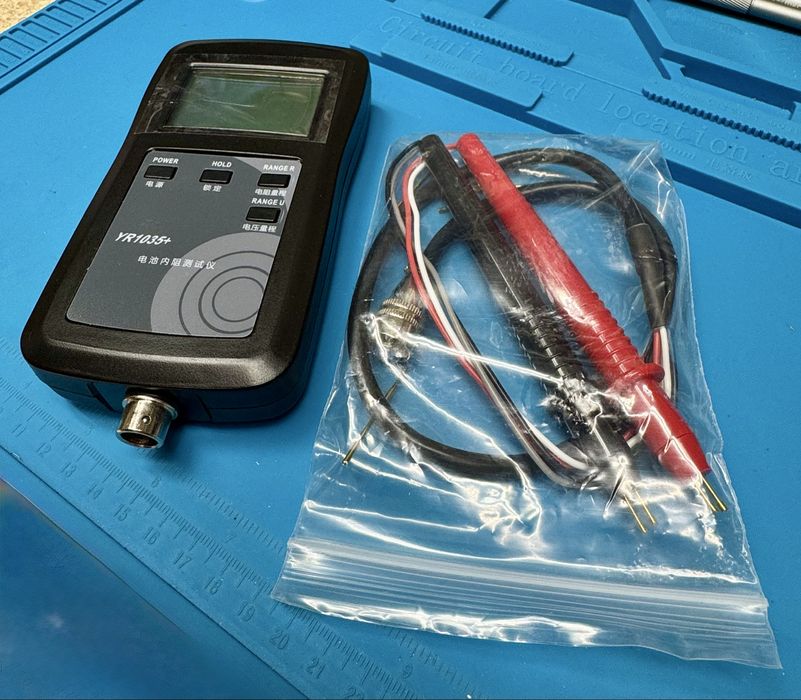 Тестер внутреннего сопротивления аккумуляторов YR1035+