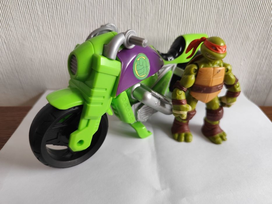 Zestaw żółwie ninja figurka motor figurka michelangelo