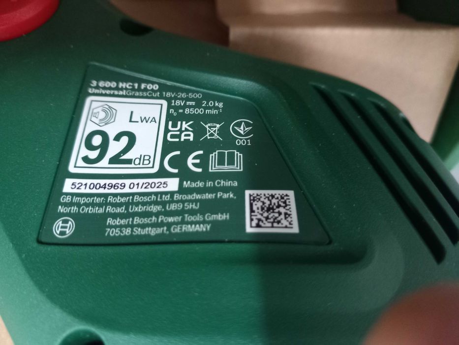 Podkaszarka akumulatorowa Bosch grassCut 18v26-500 pełen zestaw !!