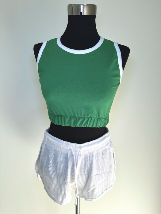 Conjunto top e calcao - novo