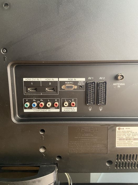 Televisao LG a funcionar