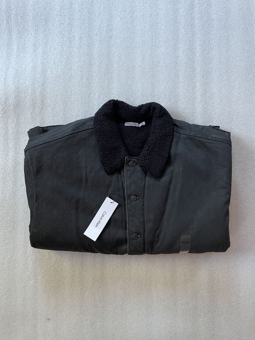 Куртка calvin klein шерпа (ck sherpa denim coat over) c америки m,l,xl