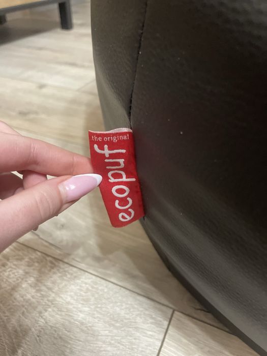 Pufa czarna ecopuf