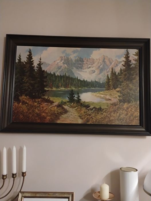 Stary obraz na płycie