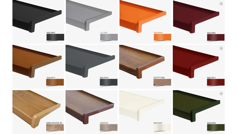 Tanie parapety zewnętrzne stalowe pod wymiar KLĘCZANY WYSYŁKA