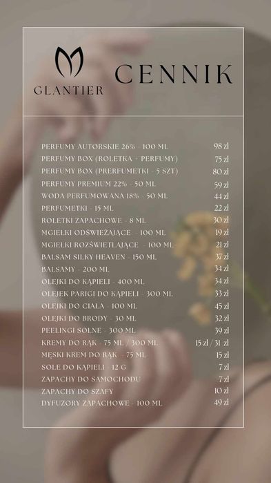 Perfumy glantier 50 ml - 44zł