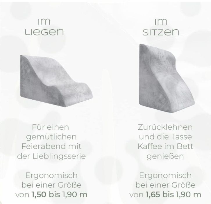 WELL B4 Poduszka Do Łóżka I Sofy Z Pianką Memory