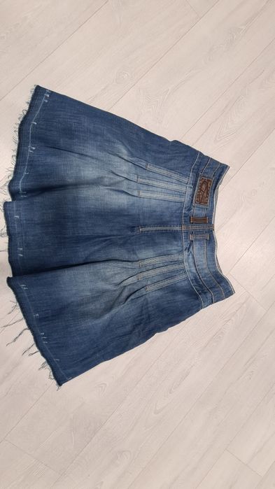 ESPRIT spódnica jeans r. 36/38 strzępiona jak Nowa