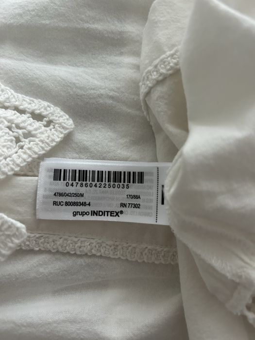 Blusa branca Zara Mulher