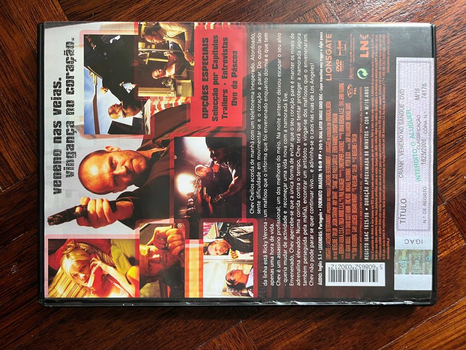 DVD Veneno no sangue (Neveldine/Taylor, 2006)