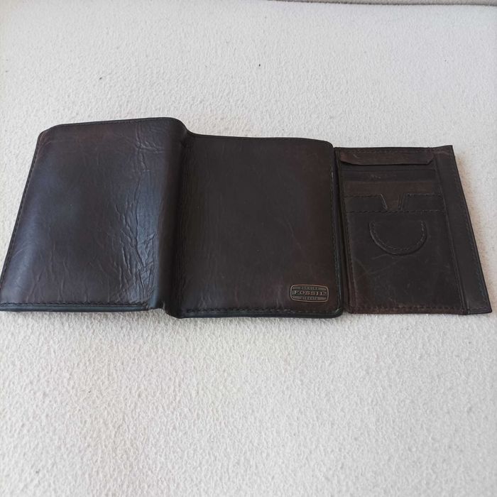 Skórzany portfel męski Fossil genuine classic