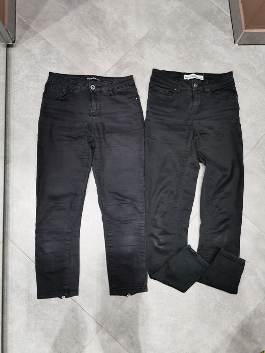 Czarne jeansy 34