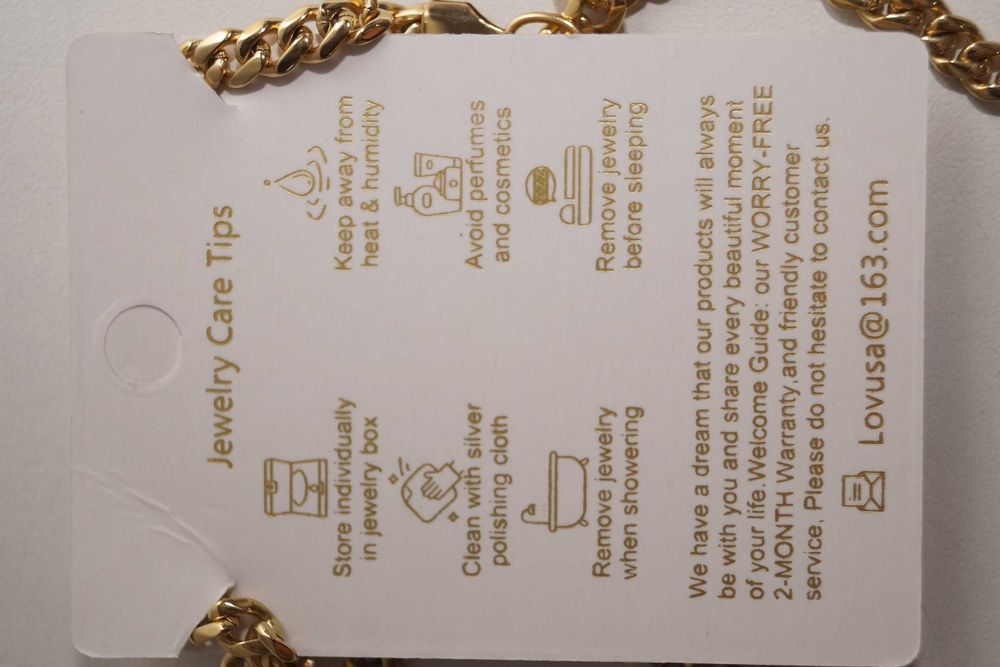 W117 Godlovu Łańcuszek męski złoty 5mm ze stali nierdzewnej kubański