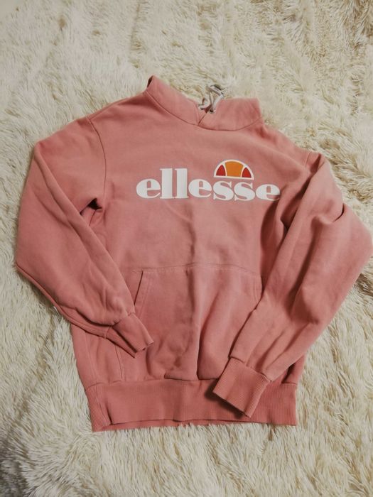 bluza Ellesse S M 36 38 pudrowy róż bluza ellesse z kapturem