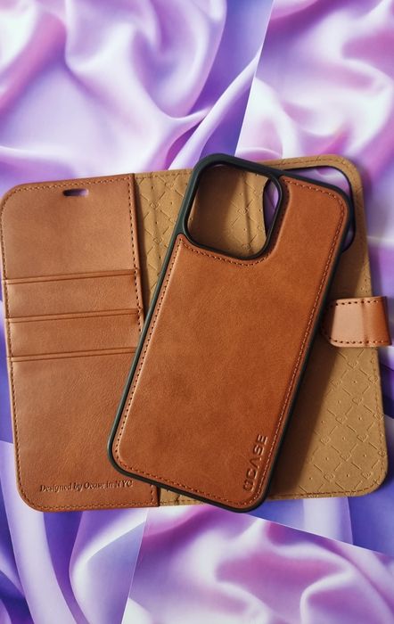 Ocase Etui 2w1 do iPhone 14 Pro Max – Brązowe