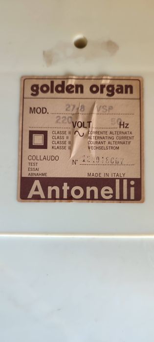 Órgão Antonelli (Anos 70)