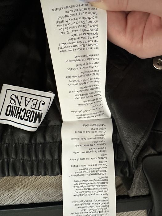 ОРИГІНАЛЬНІ Moschino Jeans Шкіряні Штани Карго
