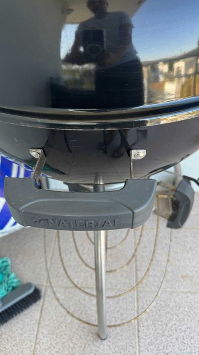 Barbecue a carvão com rodas 57 cm preto Naterial Phoenix Beta II
