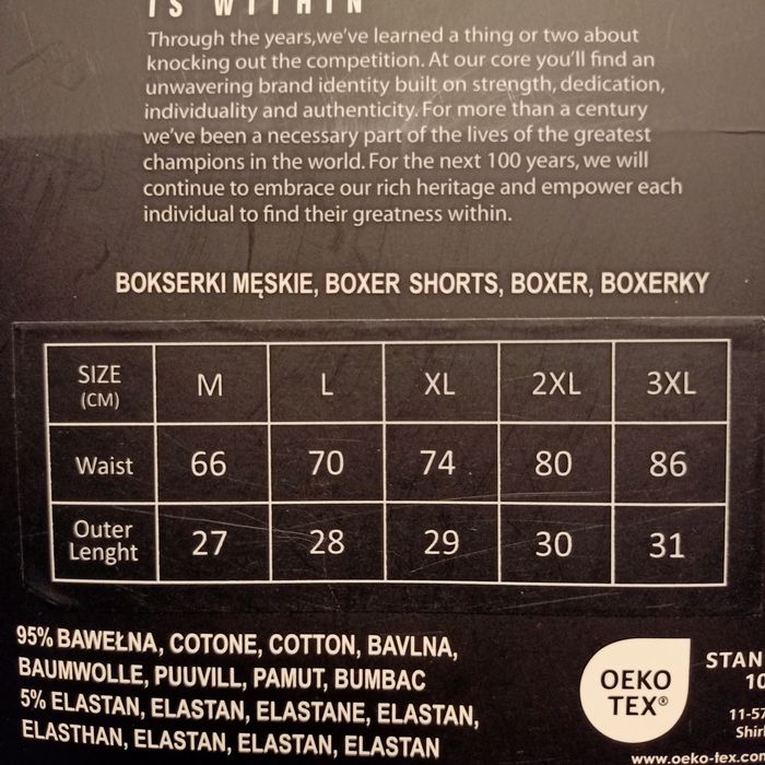 Bokserki męskie 2-pack Everlast L