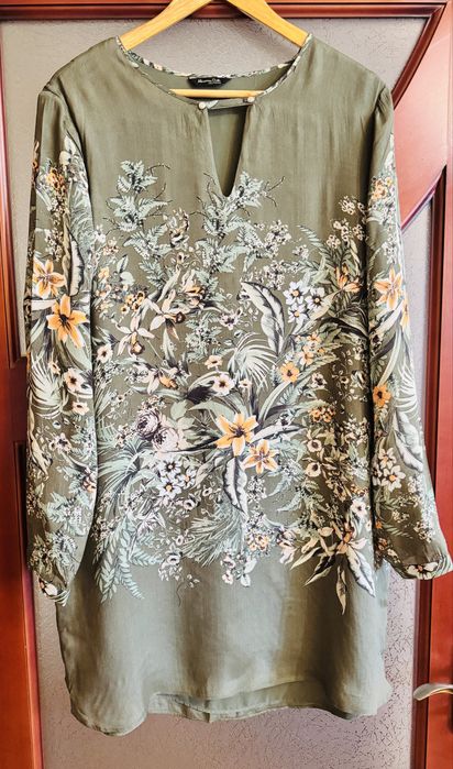 Сукня-туніка Massimo Dutti шовк, L-XL