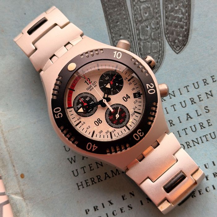Lata 1999., Swatch Irony Chronograph. Swiss Made. Vintage Chronograf
