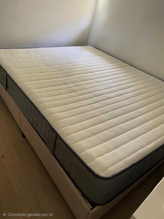 Cama + colchão novos 1,60 x 2,00