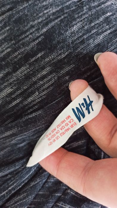 Sg Narzutka 146 , 152 H&M szary kardigan 146 , 152 dla dziewczynki