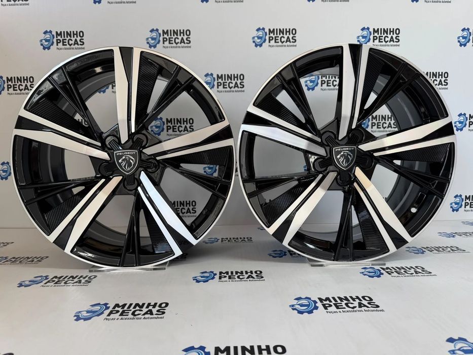 Jantes Peugeot 308 em 18 Preto e Polido