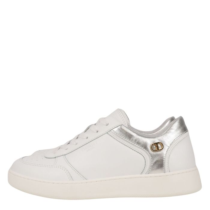 Buty damskie Twinset Milano, trampki, rozmiar 40, białe, skórzane, codzienne, sportowe SCH4800