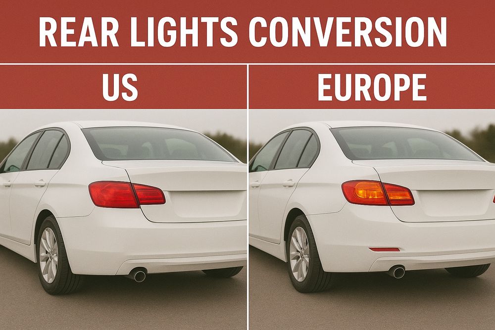 Переделка задних фонарей Америка на Европу