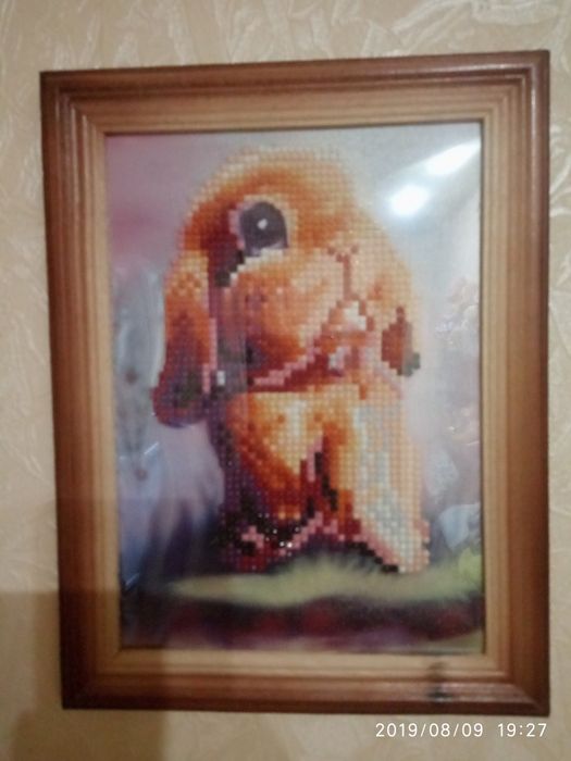 Картина диамантами кролик