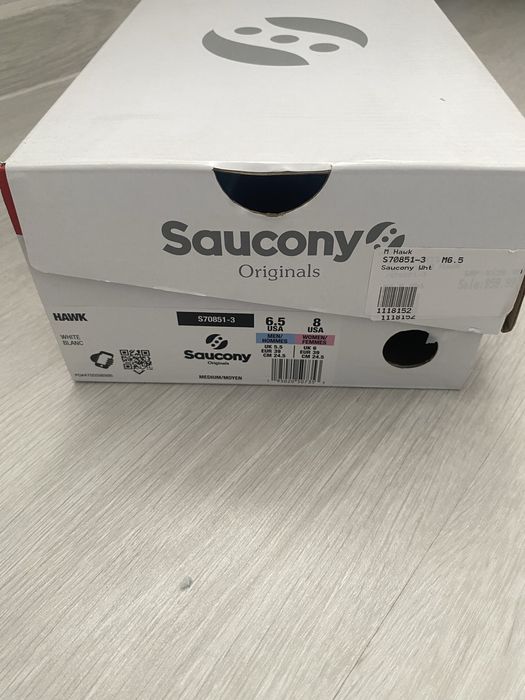 Saucony Spot-Bilt Hawk White.