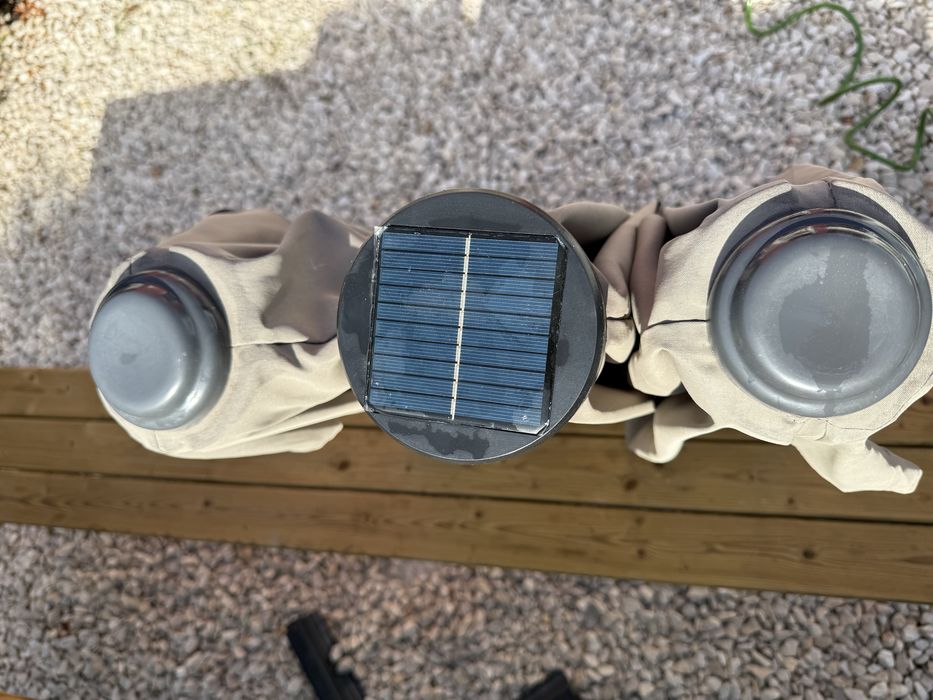 Chapeu de sol com luzes led 280x140