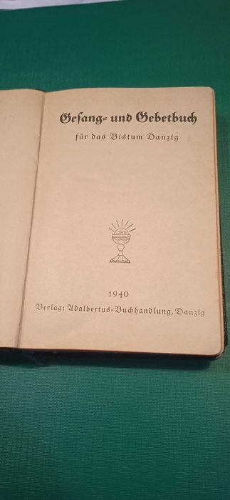 stary niemiecki modlitewnik z czasów wojny