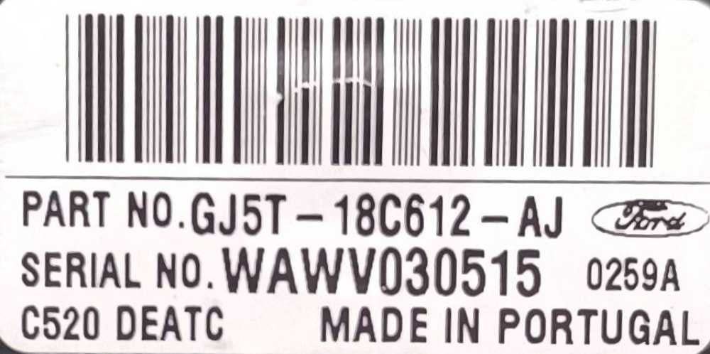Comando Chauffage / Sofagem GJ5T-18C612-AJ - FORD KUGA II