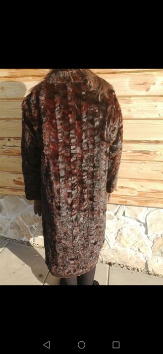 Piękne długie futro naturalne vintage