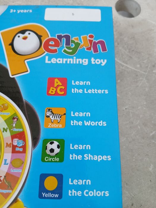 Zabawka edukacyjna do nauki angielskiego pingwin 3+