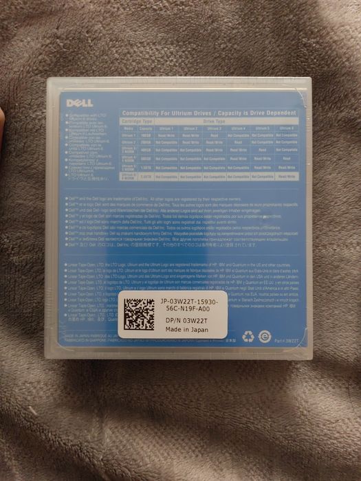 Dell LTO Ultrium 6 Data Cartridge 2,50 TB / 6,25 TB Kaseta na dane