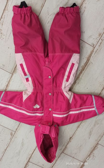 Zimowy ciepły kombinezon zimowy 2w1 z podpinką 2lata dziewczynka 92
