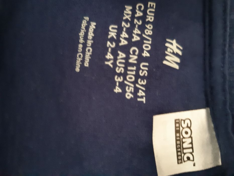 T-shirt Sonic H&M  SONIC 3